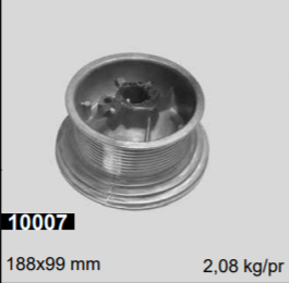 Высота барабана Макс. highlift = 1370 мм, M134-1375 HL/ Барабан 10007
